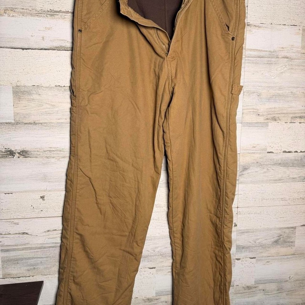 Wrangler fleece-lined carpenter pants men's workwear 36x32